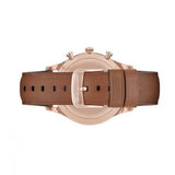 Emporio Armani Quartz Silver Dial Brown Leather Strap Watch For Men - AR11043 Authentic Buy Shop Now