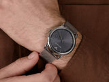 Emporio Armani Luigi Quartz Grey Dial Silver Mesh Bracelet Watch For Men - AR11069 Authentic Buy Shop Now