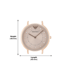 Emporio Armani Kappa Pink Dial Pink Mesh Bracelet Watch For Women - AR11129 Authentic Buy Shop Now