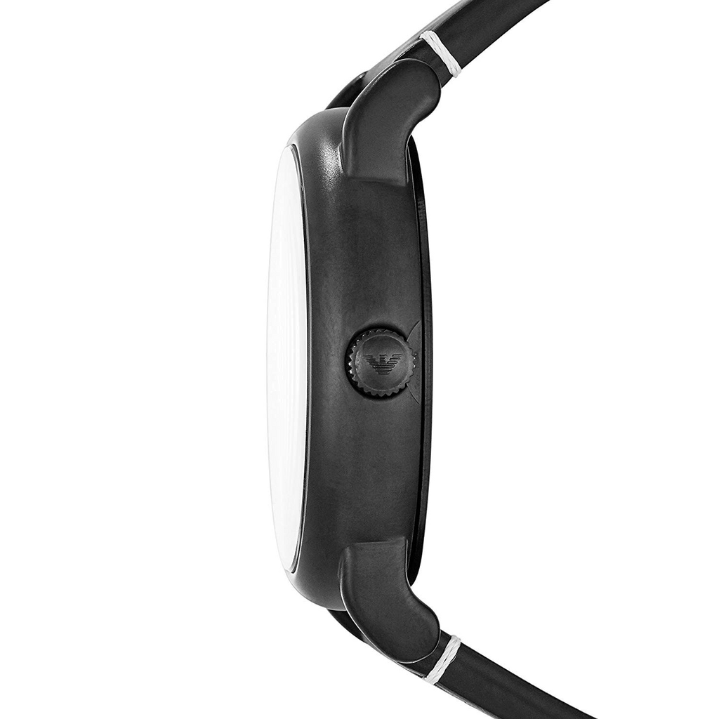 Emporio Armani Luigi Quartz White Dial Black Rubber Strap Watch For Men - AR11136 Authentic Buy Shop Now
