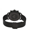 Emporio Armani Aviator Black Dial Black Mesh Bracelet Watch For Men - AR11142 Authentic Buy Shop Now