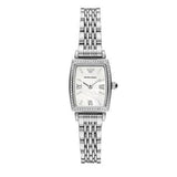 Emporio Armani Gianni T-Bar Quartz White Dial Silver Steel Strap Watch For Women - AR11405 Authentic Buy Shop Now