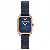 Emporio Armani Gioia Quartz Mother of Pearl Blue Dial Blue Leather Strap Watch For Women - AR11426 Authentic Buy Shop Now