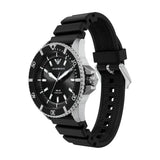 Emporio Armani World Explorer Solar Black Dial Black Silicone Strap Watch for Men - AR11788 Authentic Buy Shop Now