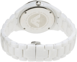 Emporio Armani Ceramica White Mother of Pearl Dial Stainless Steel Strap Watch For Women - AR1426 Authentic Buy Shop Now