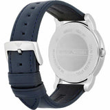 Emporio Armani Classic Quartz Blue Dial Black Leather Strap Watch For Men - AR1731 Authentic Buy Shop Now