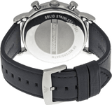 Emporio Armani Luigi Chronograph Black Dial Black Leather Watch For Men - AR1828 Authentic Buy Shop Now
