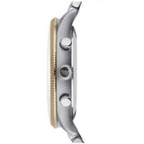 Emporio Armani Classic Blue Dial Two Tone Steel Strap Watch For Men - AR1847 Authentic Buy Shop Now