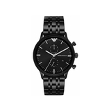 Emporio Armani Chronograph Black Dial Black Steel Strap Watch For Men - AR1934 Authentic Buy Shop Now