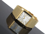 Emporio Armani Super Slim Quartz White DIal Gold Mesh Bracelet Watch For Women - AR2017 Authentic Buy Shop Now