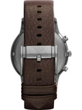 Emporio Armani Sportivo Black Dial Brown Leather Strap Watch For Men - AR2462 Authentic Buy Shop Now
