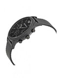 Emporio Armani Renato Chronograph Black Dial Black Mesh Bracelet Watch For Men - AR2498 Authentic Buy Shop Now