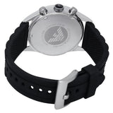 Emporio Armani Chronograph Black Dial Black Rubber Strap Watch For Men - AR5865 Authentic Buy Shop Now