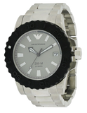 Emporio Armani Bracelet Collection Black Dial Silver Steel Strap Watch For Men - AR5970 Authentic Buy Shop Now
