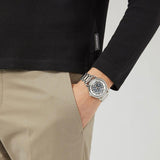 Emporio Armani Meccanico Automatic Silver Dial Silver Steel Strap Watch for Men - AR60006 Authentic Buy Shop Now