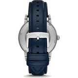 Emporio Armani Luigi Automatic Blue Dial Blue Leather Strap Watch For Men - AR60030 Authentic Buy Shop Now