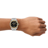Emporio Armani Federico Black Dial Silver Steel Strap Watch for Men - AR80077 Authentic Buy Shop Now