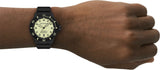 Emporio Armani Sea Explorer Automatic Yellow Dial Black Silicone Strap Watch For Men - AR60085 Authentic Buy Shop Now