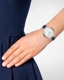 Emporio Armani Aurora Quartz Mother Of Pearl White Dial Blue Leather Strap Watch For Women - AR11090 Authentic Buy Shop Now