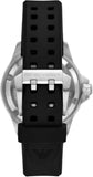 Emporio Armani Sea Explorer Automatic Black Dial Black Silicone Strap Watch For Men - AR60078 Authentic Buy Shop Now