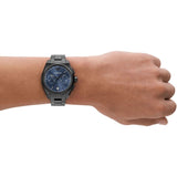 Emporio Armani Analog Chronograph Blue Dial Silver Steel Strap Watch For Men - AR11561 Authentic Buy Shop Now