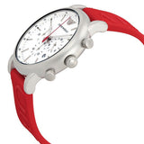Emporio Armani Luigi Chronograph White Dial Red Rubber Strap Watch For Men - AR11021 Authentic Buy Shop Now