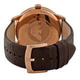 Emporio Armani Classic Quartz Brown Dial Brown Leather Strap Watch For Men - AR1613 Authentic Buy Shop Now