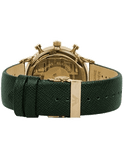 Emporio Armani Chronograph Champagne Dial Green Leather Strap Watch For Men - AR1722 Authentic Buy Shop Now