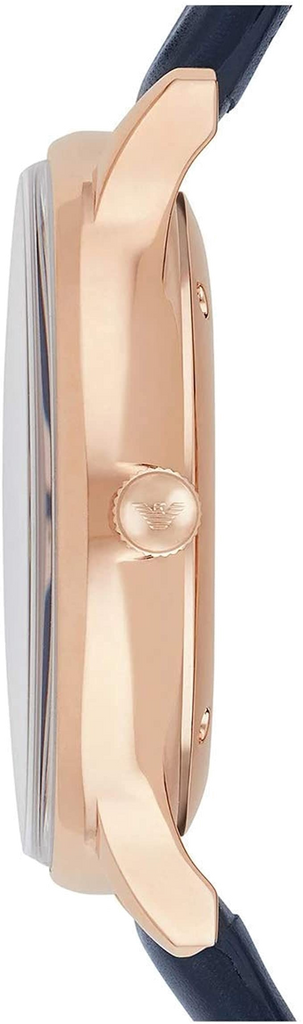 Emporio Armani Classic Quartz Blue Dial Blue Leather Strap Watch For Men - AR2071 Authentic Buy Shop Now