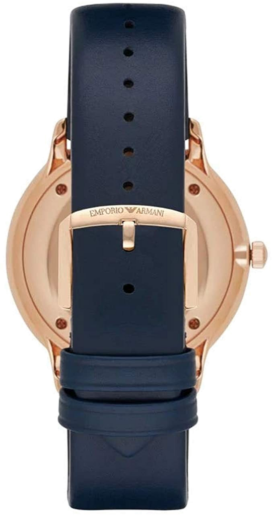 Emporio Armani Classic Quartz Blue Dial Blue Leather Strap Watch For Men - AR2071 Authentic Buy Shop Now