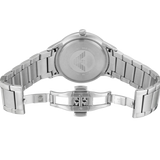 Emporio Armani Luigi Quartz Black Dial Silver Steel Strap Watch For Men - AR2499 Authentic Buy Shop Now