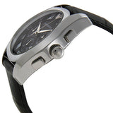 Emporio Armani Valente Chronograph Black Dial Black Leather Strap Watch For Men - AR1633 Authentic Buy Shop Now