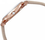 Emporio Armani Gianni T Bar Gunmetal Dial Beige Leather Strap Watch For Women - AR1681 Authentic Buy Shop Now