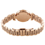 Emporio Armani Gianni T-Bar Mother of Pearl Dial Rose Gold Steel Strap Watch For Women - AR11316 Authentic Buy Shop Now