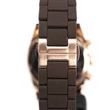 Emporio Armani Sportivo Chronograph Brown Dial Brown Silicone Strap Watch For Men - AR5891 Authentic Buy Shop Now