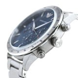 Emporio Armani Mario Chronograph Blue Dial Silver Steel Strap Watch For Men - AR11306 Authentic Buy Shop Now