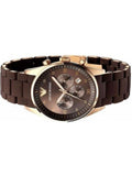 Emporio Armani Sport Chronograph Brown Dial Brown Stainless Steel Watch For Men - AR5890 Authentic Buy Shop Now
