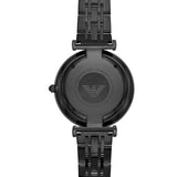 Emporio Armani Gianni T Bar Analog Black Dial Black Steel Strap Watch For Men - AR11299 Authentic Buy Shop Now