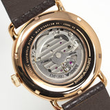 Emporio Armani Meccanico Automatic White Dial Brown Leather Strap Watch For Men - AR60027 Authentic Buy Shop Now