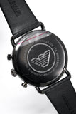 Emporio Armani Aviator Grey Dial Grey Leather Strap Watch For Men - AR11168 Authentic Buy Shop Now