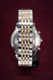 Emporio Armani Beta Chronograph Grey Dial Two Tone Steel Strap Watch For Men - AR1864 Authentic Buy Shop Now