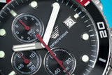Emporio Armani Chronograph Black Dial Silver Stainless Steel Watch For Men - AR5855 Authentic Buy Shop Now