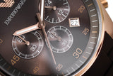 Emporio Armani Sport Chronograph Brown Dial Brown Stainless Steel Watch For Men - AR5890 Authentic Buy Shop Now