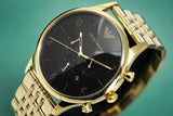 Emporio Armani Classic Chronograph Black Dial Gold Steel Strap Watch For Men - AR1893 Authentic Buy Shop Now