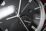 Emporio Armani Chronograph Black Dial Silver Steel Strap Watch For Men - AR0389 Authentic Buy Shop Now
