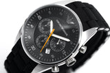 Emporio Armani Sportivo Chronograph Black Dial Black Strap Watch For Men - AR5858 Authentic Buy Shop Now