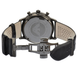 Emporio Armani Classic Grey Dial Grey Leather Strap Watch For Men - AR0388 Authentic Buy Shop Now