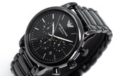 Emporio Armani Luigi Chronograph Black Dial Black Stainless Steel Watch For Men - AR1507 Authentic Buy Shop Now