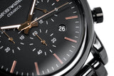 Emporio Armani Luigi Ceramic Chronograph Black Dial Black Strap Watch For Men - AR1509 Authentic Buy Shop Now