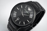 Emporio Armani Renato Quartz Black Dial Black Steel Strap Watch For Men - AR11079 Authentic Buy Shop Now